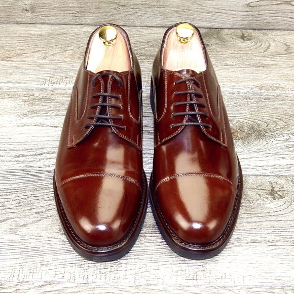 *NEW* $779 Caporicci Abrasivato 10 M Italian Patent Calfskin Tuxedo * new Trees main image 9